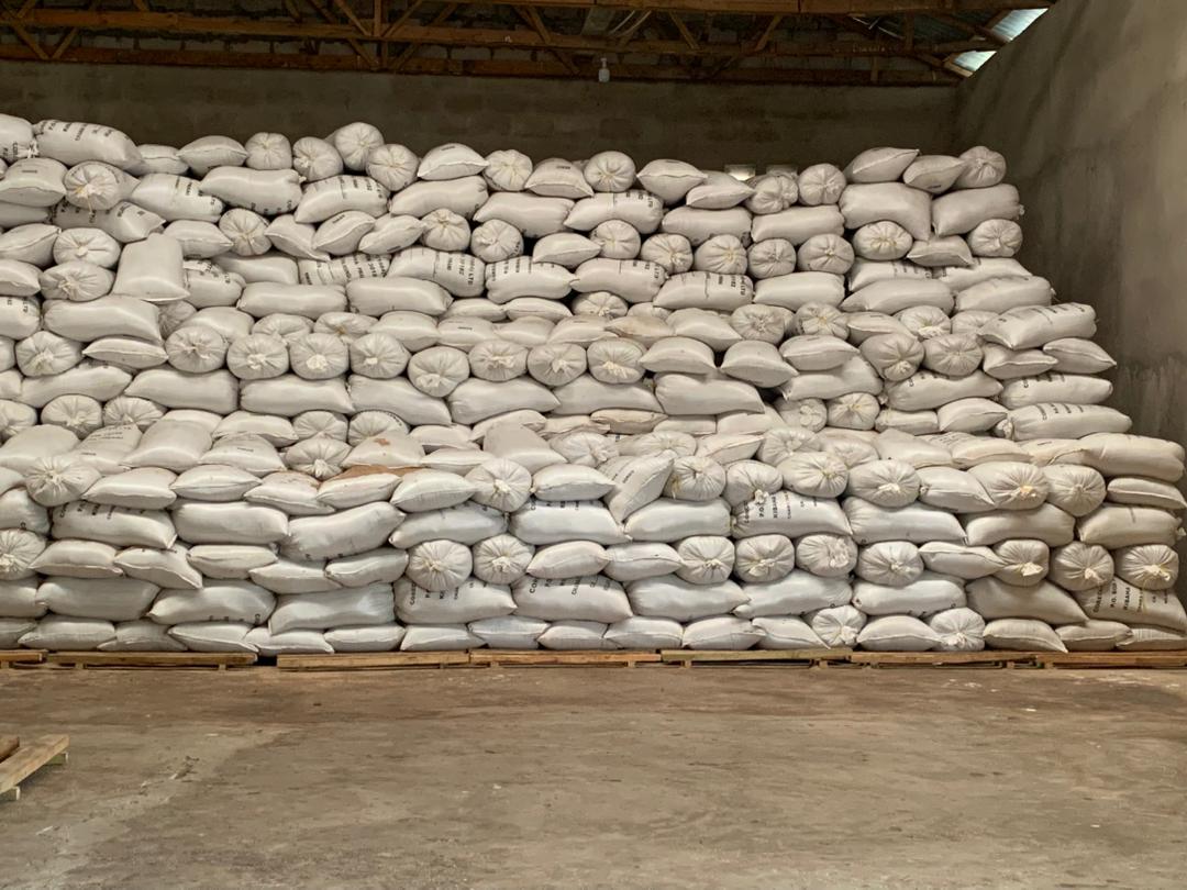 Secure bagged produce storage at Divergent Tanzania Ltd. Every bag represents the hard work of farmers, the trust of our partners, and our commitment to a stronger agricultural value chain.
